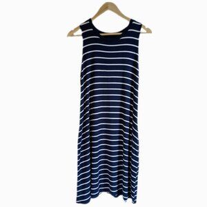 Sleeveless Striped Swing Dress